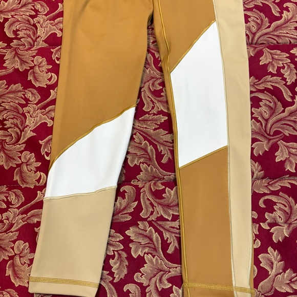 Adidas Leggings Gold & Yellow Women's S - Picture 2 of 6